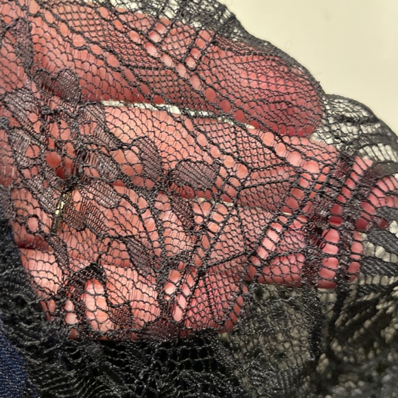 Solitaire Navy Dress with Black Lace Medium style 12-2011 - Picture 11 of 11